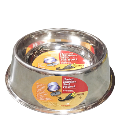 HEATED PET BOWL STAINLESS 5 qt