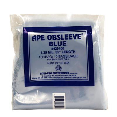 OB SLEEVE APE BLUE 100ct
