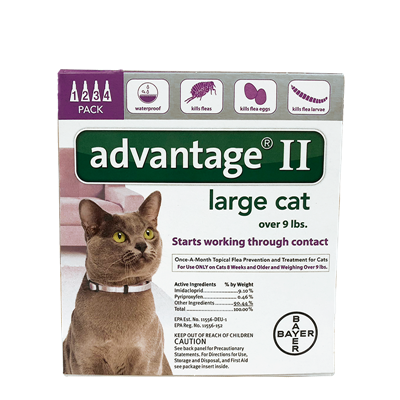 ADVANTAGE II LG CAT PURPLE OVER 9lb 4pk