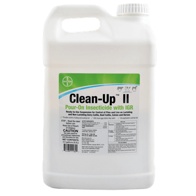 CLEAN UP II POUR-ON 2.5 gallon