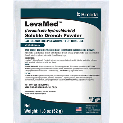 LEVAMED SOLUBLE DRENCH PWD 52gm