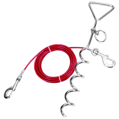 DOME STAKE and 15ft HEAVY TIE OUT RED