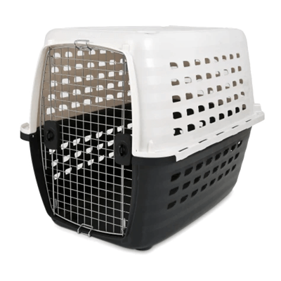 COMPASS KENNEL 40in 70-90lb WHT/BLK