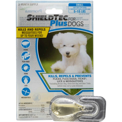 SHIELDTEC PLUS FOR DOGS 5-15lb 3ct