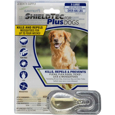 SHIELDTEC PLUS FOR DOGS 34-66lbs 3ct
