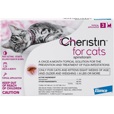 CHERISTIN FLEA TREATMENT FOR CATS 3ct