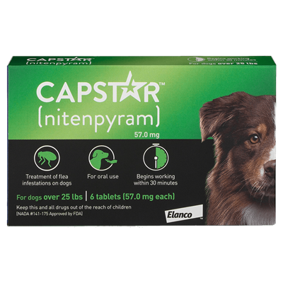 CAPSTAR FLEA TAB FOR DOGS 26-125lb 6ct