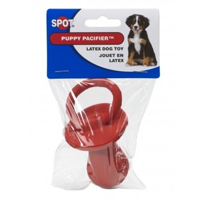 PUPPY PACIFIER LATEX TOY 4in