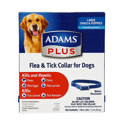ADAMS PLUS F/T COLLAR FOR LG DOGS 26in