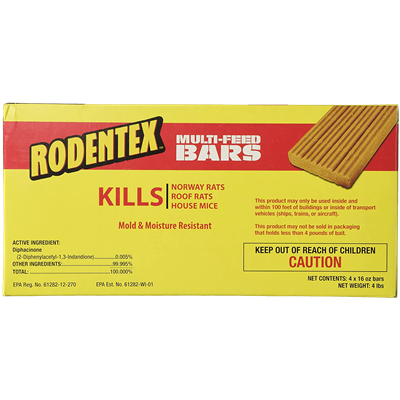 RODENTEX MULTI-FEED BARS 4x16oz