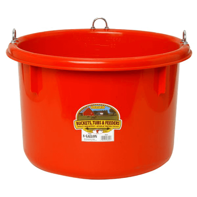 TUB PLASTIC 8gal RED (RACE HORSE)