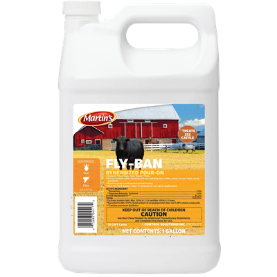 FLY-BAN Synergized Pour-On 2-1/2 Gallon