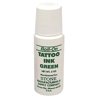 TATTOO INK ROLL-ON 2oz GREEN - STONE