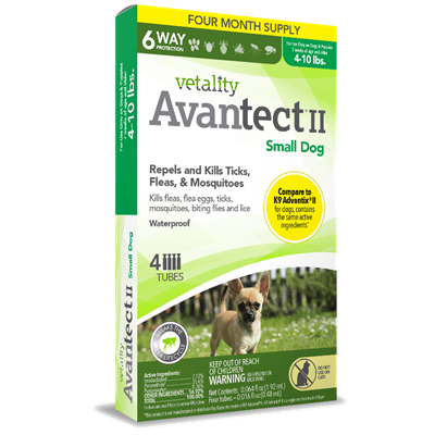 AVANTECT II SMALL DOG 4-10lb 4ds