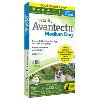 AVANTECT II MEDIUM DOG 11-20lb 4ds
