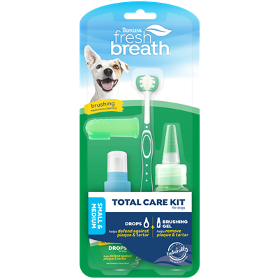FRESH BREATH TOTAL CARE KIT SM/MD DOG