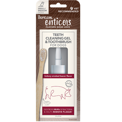 ENTICERS GEL/TOOTHBRUSH BACON SM 2oz