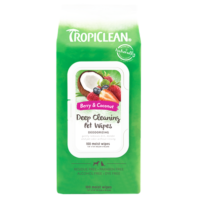 TROPICLEAN WIPES DEEP CLEANING 100ct