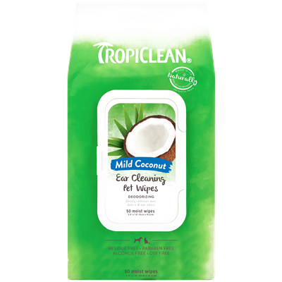 TROPICLEAN WIPES EAR CLEANING 50ct