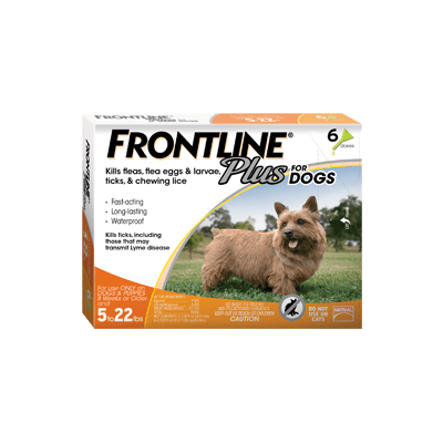 FRONTLINE PLUS DOG UP TO 22lb 3pk
