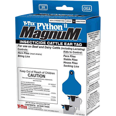 PYTHON II MAGNUM INSECTICIDE TAGS 20ct