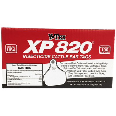XP 820 INSECTICIDE TAGS RANCH PACK 100ct
