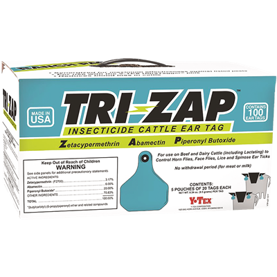 TRI-ZAP INSECTICIDE TAGS 100ct