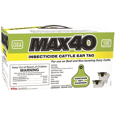 MAX40 INSECTICIDE EAR TAG 100ct